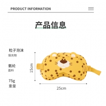 卡通动物造型眼罩 二合一u型枕泡沫粒子护颈枕 员工奖励小礼品